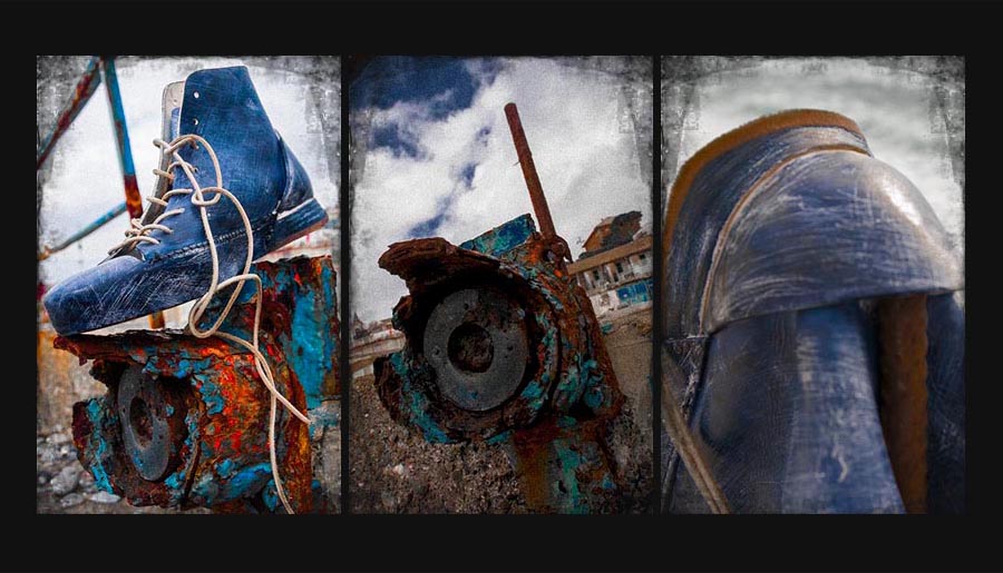 BTS - Color Denim Scratched